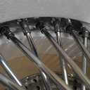 16X3.5 FAT 52 Stainless Spoke/Nipple For Harley Softail 2008 Above 25mm Rear Wheel - No ABS (1-1 All Chrome - Wheel Only)