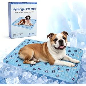 Pet Cooling Gel Pad with Patent Technology, 36in Dog Cooling Mat for Summer, Self Cooling Mat for Large/Medium/Small Dogs, Non-Slip Waterproof Durable Mat for Dog Beds, Car, Indoor & Outdoor Use