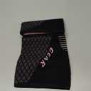 Physix Gear Knee Compression Sleeve for Men & Women - Best Compression Knee Brace for Walking, Running, Gym, Basketball, Weightlifting,Workout, Sports - Knee sleeves Support Compression & Stability (Black/Pink) S