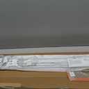 FELIDESIGN Curtain Track, Ceiling Curtain Track for Room Divider, Ceiling Mount Rail Set with Roller Hooks, White, 6ft - 9ft