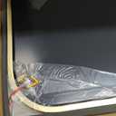 Koonmi Full Length Mirror, 56"x21" Mirror Full Length with Stand, Gold Domed Top Square-Edged Floor Mirror with Aluminum Alloy Frame for Bedroom Living Room