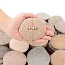 [About 31-36 PCS](18.2 Pounds) Painting Rocks, 3.2"-4.7" River Rocks, Flat Stones, Craft DIY Rocks