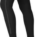 Sosation Thigh High Zipper Compression Socks 20-30 mmHg Zipper Compression Stockings Thigh High for Women Men Swelling Edema (Black, XL)