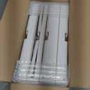 4 Tier Plastic Storage Bins with Lid 23QT, Stackable Storage Containers with Wheels, Folding Storage Boxes, Stackable Storage Bins, Organizers and Storage for Living Room,Office,Dorm (White)