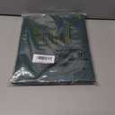 KOUFALL Short Green Christmas Curtains for Kitchen Bathroom Window,Sheer Linen Decorative Curtains for Bedroom (36"W x 45"L (Pack of 2))