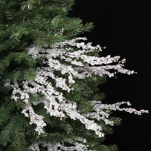 6 Pcs Christmas Tree Picks and Sprays 19.7 '' Acrylic Bead Drops Flower Crystal Bud Branches Acrylic Water Drop Beaded Christmas Tree Decorative Sticks for Vases Xmas Wedding Bridal Bouquets