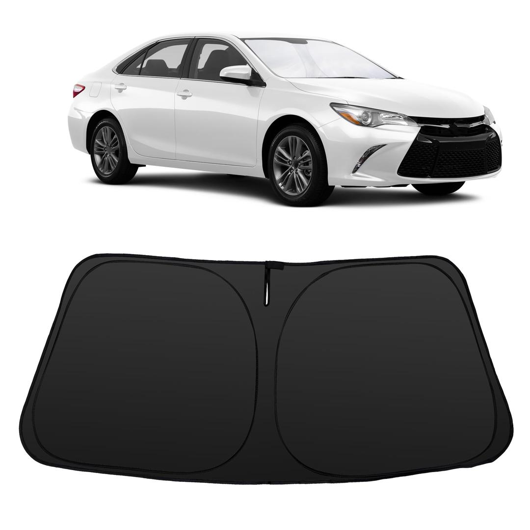 Windshield Sun Shade Accessories Compatible with 2012 2013 2014-2017 Camry for Toyota Foldable Sunshade Sun Visor Blocks UV
