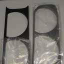 NewYall Matte Black Left and Right Headlight Bezel for Dodge Challenger Coupe 2008-2014