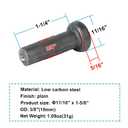 20 Pack 3/8" x 1-5/8" Headed Concrete Anchor Weld Stud, Weldable Pin for Welding