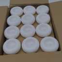 Aignis 48 Flameless LED Floating Candles, 3-Inch Plastic Battery Operated Tealights, Glow Time Over 120 Hours, Cozy Romantic White Light, Suitable for Pool/Bathtub/Hot Bath/Wedding Centerpiece Decor