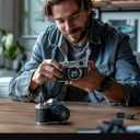Nifeliz Cameras Building Set for Adults, 2 Collectible Camera Models to Build and Display, Creative Gift for Photographers (816PCS, NF10277A)