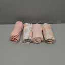 The Peanutshell 4-Pack Fitted Crib Sheet Set - Super Soft & Breathable Baby Girl Crib Sheets, Nursery Decor, Fit for Standard Mattress Cover- Whimsical Floral