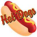 Hotdogs Concession Restaurant Food Truck Die-Cut Vinyl Sticker 14 inches, Design Only