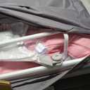 3 in 1 Bassinet Bedside Sleeper, Baby Bassinets Bedside Sleeper with Wheels, Breathable Mesh, Adjustable Height, Storage Basket, Easy Assemble & Folding (Pink)