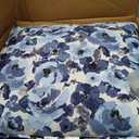 Arden Outdoor Foam Deep Seat Cushion Set, 24 in x 24 in, Weather-Proof, Rain-Proof, Fade Resistant Patio Cushion, Bottom and Back Cushion for Chair, Sofa, and Couch Blue Garden Floral, 1 Pack