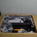 VOOI Stroller Wagon, 2 Seater Kids Wagon, Collapsible with 5-Point Harnesses, Zipper Door, Sun Canopy (Black)