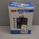 Bluetooth Speakers, 60W Portable Wireless Loud Outdoor Home Party Bluetooth Speaker with Subwoofer, FM Radio, LED Colorful Lights, Microphone, Remote and Big Powerful Stereo Deep Bass Sound Boombox