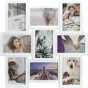 Malden International Designs 4x6 9-Opening Dimensional Collage Photo Wall Frame (White)
