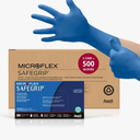 Ansell Microflex SafeGrip SG-375 Extra Thick Disposable Latex Gloves for Life Sciences, Automotive w/Textured Fingertips Small (Pack of 500)