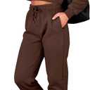 BTFBM Women 2 Piece Outfits Long Sleeve Crop Top Pullover Drawstring Pant Jogger Set Casual Sweatsuits Tracksuit Pockets (S)