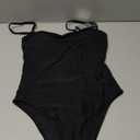 RELLECIGA Women's Bandeau One Piece Swimsuits (Black)
