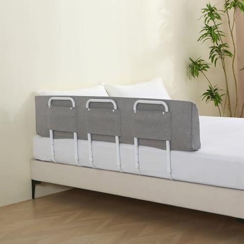 WYBITNY Bed Guard Rail for Toddlers, 59inch Foam Padded Side Rail for Queen King Twin Full Size Bed, Bedrail for Toddler, Bed Railing