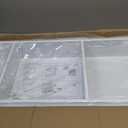12 x 30 Shower Niche,White Stainless Steel Recessed Shelf Brushed