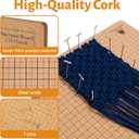 108 Pcs Complete Macrame Supplies with 1216 Inch Macrame Board, Double Sided Dual Grids, Metal Adjustable Holder, 100 T-Pins in 2 Sizes, Scissor, Ruler, Brush, Comb, Clips, All-in-One Macrame Kit