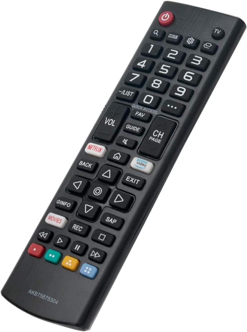LG AKB75675304 Replace Smart TV Remote Applicable 55UM6900PUA 65UM6900PUA 43UM7100PUA 49UM7100PUA 55UM7200PUA 43UM7300PUA 43UM7310PUA 49UM7300PUA 50UM7310PUA 70UM7370PUA 50UM7400PUA 82UM7570PUB