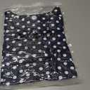 OIDUICOULD Womens Plus Size Tops Short Sleeve Shirts V Neck Casual Soft Blouse Navy Polka Dot 1X (Blue, XL)