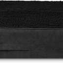 The Dogs Bed Replacement Outer Cover, Plush Fabric, Black Plush, L, 6-Inch