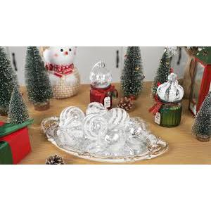 Christmas Ornaments Ball Set-Shatterproof Clear Plastic Decorative Baubles for Xmas Tree House Holiday Wedding Party Decoration, 12 pcs, White 
