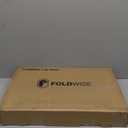 FoldWise 2-in-1 Lap & Bed Desk with Soft Cushions - Adjustable Height & Angle, Foldable Laptop Stand for Bed & Couch - Wrist Rest, iPad Holder, Stopper & Non-Slip Leather - Bed Table for Adults & Kids (Black)