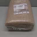 RESARE Waffle Bathroom Runner Rugs, Super Absorbent Bath Mat Non Slip Washable Quick Dry, Upgraded Ultra Soft Boho Bath Rugs with Tassels for Hallway Bedroom Laundry Room, 2'x6'(24"x72"), Brown