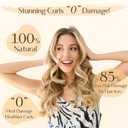 YANIBEST Heatless Hair Curler, Heatless Curls Overnight, No Heat Curling Rod,Hair Rollers to Sleep in, 4PCS Rods for Most Hair Types (Black)