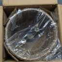 ZSLONGYING 1-Pack 13” Rattan Pendant Light Fixture, 2-Light Bohemian Handmade Woven Bamboo Wicker Suspension Farmhouse Chandelier for Kitchen Island Bedroom Living Room