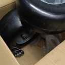13x6.50-6 Lawn Mower Tires Flat Free, Zero Turn Mower Front Tires for Residential and Commercial, 13x6.5-6 Flat Free Tire and Wheel, 3/4" & 5/8" Bearing, 3.25"-7.65" Center Hub, 2Pack Gray
