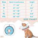 Supet Raised Inflatable Dog Cone Collar to Stop Licking, Soft Dog Cone Alternative After Surgery, Doggie Neck Donut Collar for  Dogs, L