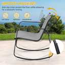 DWVO 3 Piece Patio Furniture Set Outdoor Textilene Bistro Set Modern Porch Furniture Patio Chairs Set of 2 with Coffee Table for Backyard, Lawn, Garden, Balcony, Poolside - Grey