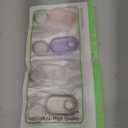 4 Pack Waterproof Compatible with Samsung Galaxy SmartTag2 Holder, TPU GPS Tracker Protective Case for Samsung Tag 2 with Keychain, Anti-Scratch Smart Tag 2 Case (White Black Pink Purple)