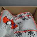 Marvel Spidey and His Amazing Friends Kids Micromink Bean Bag Sofa Chair,Soft Padded Toddler Seat with Piping & Carry Handle,Cozy Lounge Chair for Ages 3+, 18 inches x 18 inches x 18 inches
