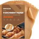 200 Pcs Parchment Paper Sheets, 9x13 In Non-Stick Precut Baking Parchment for Baking, Grilling, Air Fryer, Steaming, and More (Unbleached) - Quarter Sheet Size, Perfect for Bread, Cakes, Cookies