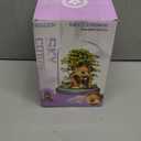 DIY Flower Building Toy Sets Miniature Cherry Blossom Tree House Building Kit, Purple & Yellow Sakura Flowers, Building Blocks Set for Adults & Girls - Bonsai Tree Model with Dust Cover