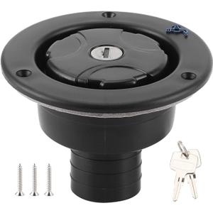 RV Water Inlet, Fresh Water Port Lockable with 2 Keys, Water Filler Water Filling Hatch for Camping Trailer RV