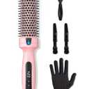 Terviiix Ionic Thermal Brush 1.5 Inch for Blowout Look, Heated Round Brush with 6 Temp Settings, Volumizing Hot Brush for Curling & Straightening, Anti-Frizz Styling Tool for All Hair Types