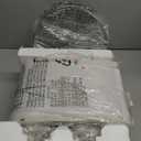 USumkky 20.5" White Modern Ceramic Bedside Lamp Set of 2 for Bedroom Decor Farmhouse Table Lamp for Living Room Office Dorm