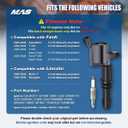 MAS Set of 8 Ignition Coils Pack Straight Boot & Motorcraft Spark plug SP546 SP515 Compatible with Ford F150 F250 F350 Super Duty Expedition Lincoln Navigator V8 5.4l Replacement for DG511 FD508