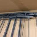 Bigzzia Clothes Drying Rack Foldable, 2-Level Large Laundry Drying Rack Collapsible, Stainless Steel Drying Rack Clothing for Indoor Outdoor, Easy to Fold, 33 Drying Rails, 56.1" L 22.7" W, Gray