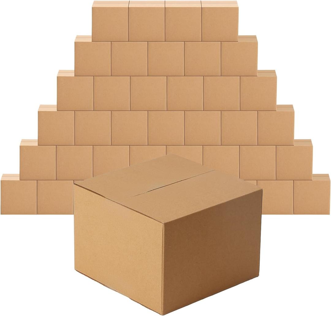 EdenseeLake 40 Pack 7x7x5 inches Shipping Boxes Small Cardboard Boxes for Packing, Moving, Mailing, Brown