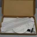 NearMoon T-Shape Hand Towel Holder-Bath Towel Rack-Standing with Balanced Base Towel Bar for Bathroom Kitchen Vanity Countertop, Modern Stand Towel Ring with Marble Base (14 Inch, Brushed Nickel)